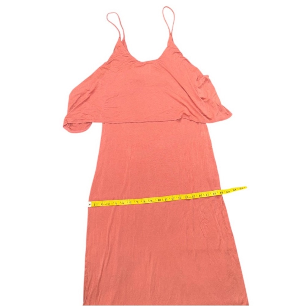 Final Touch Rust Maxi Dress with Ruffle Overlay - Picture 7 of 9